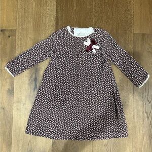 Nanos Charming Kids Formal Dress with Bow Detail